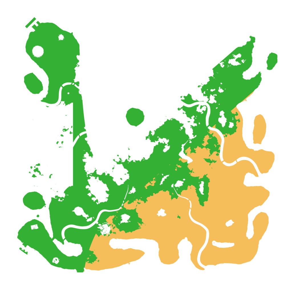 Biome Rust Map: Procedural Map, Size: 4500, Seed: 1101686489