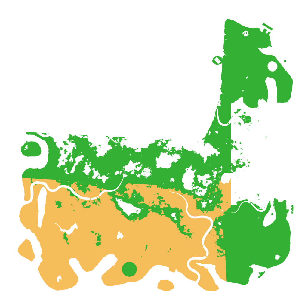 Biome Rust Map: Procedural Map, Size: 5500, Seed: 872984722