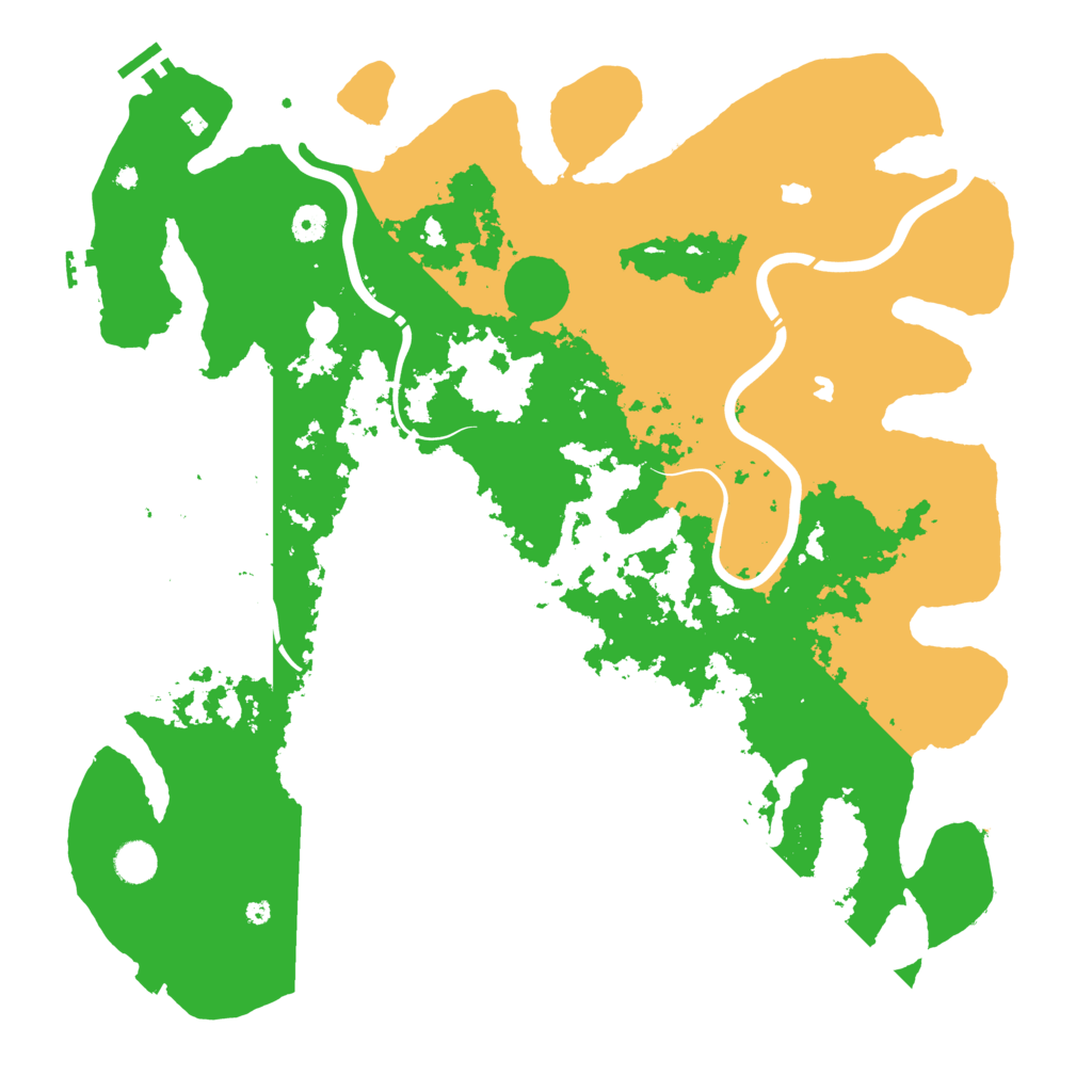 Biome Rust Map: Procedural Map, Size: 4500, Seed: 18364496