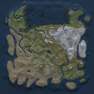 Thumbnail Rust Map: Procedural Map, Size: 4250, Seed: 757252886, 17 Monuments