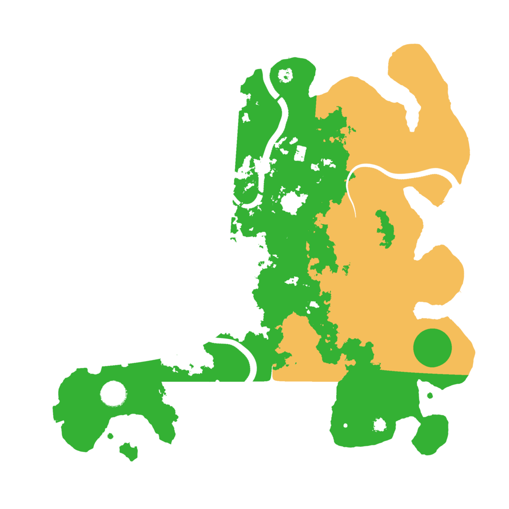 Biome Rust Map: Procedural Map, Size: 3500, Seed: 1222111435