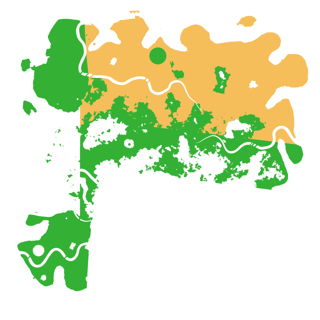 Biome Rust Map: Procedural Map, Size: 5000, Seed: 266072337