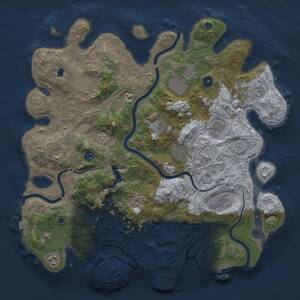 Thumbnail Rust Map: Procedural Map, Size: 4250, Seed: 665645177, 17 Monuments