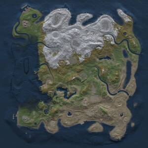 Thumbnail Rust Map: Procedural Map, Size: 4500, Seed: 887113029, 16 Monuments