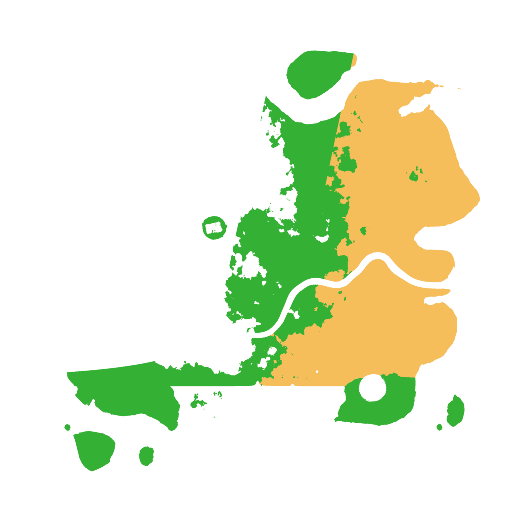 Biome Rust Map: Procedural Map, Size: 3500, Seed: 408243982