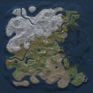 Thumbnail Rust Map: Procedural Map, Size: 4250, Seed: 478513752, 16 Monuments