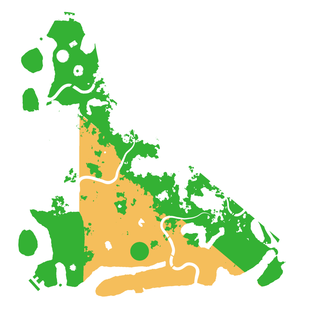 Biome Rust Map: Procedural Map, Size: 4500, Seed: 540731976