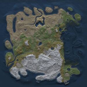 Thumbnail Rust Map: Procedural Map, Size: 4500, Seed: 1556907883, 17 Monuments