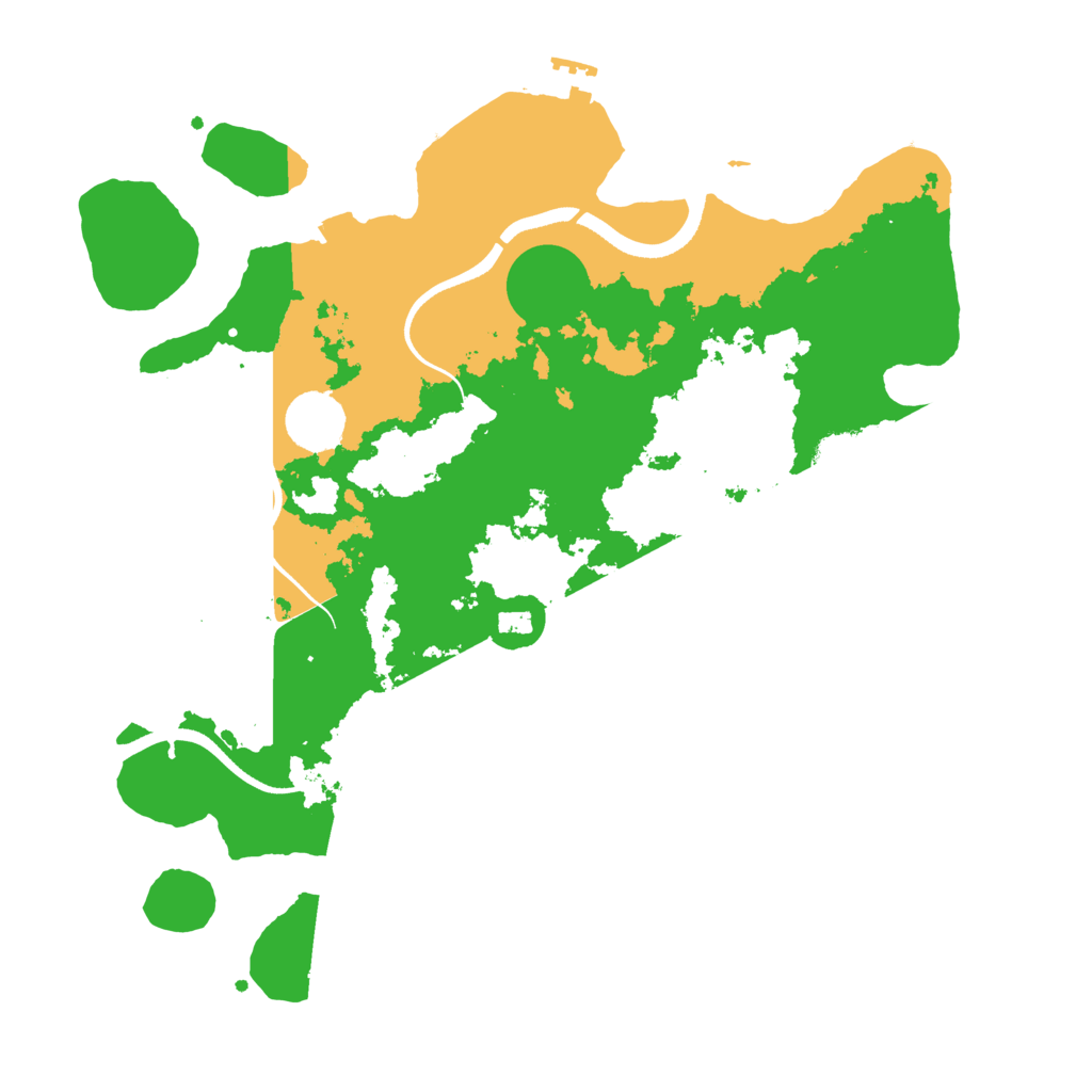 Biome Rust Map: Procedural Map, Size: 3500, Seed: 456514315