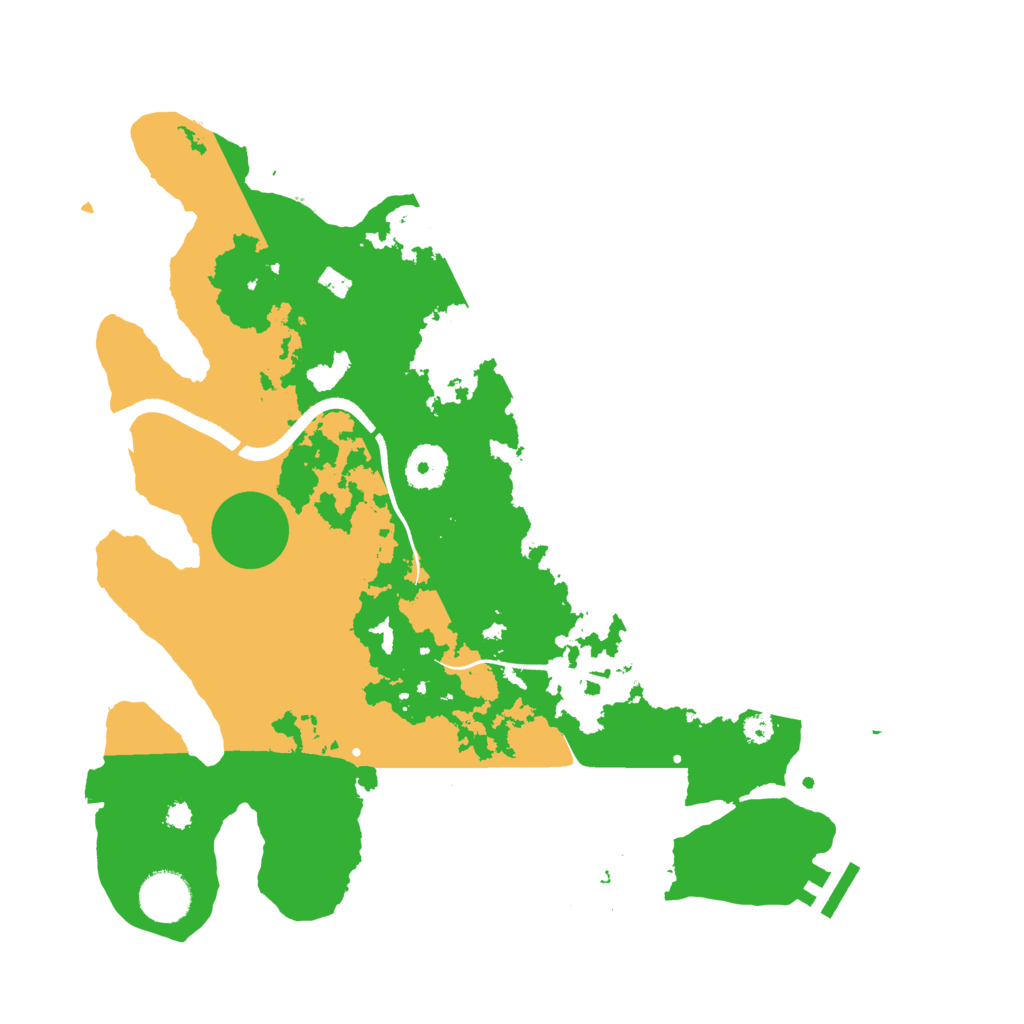 Biome Rust Map: Procedural Map, Size: 3500, Seed: 744900521