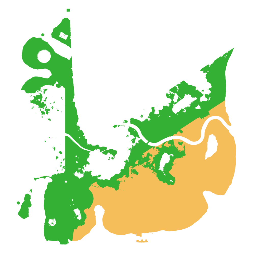 Biome Rust Map: Procedural Map, Size: 3500, Seed: 551214698