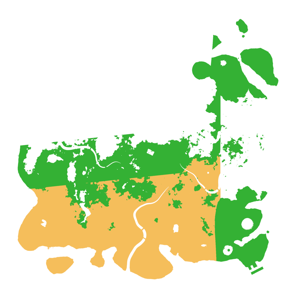 Biome Rust Map: Procedural Map, Size: 4500, Seed: 196501030
