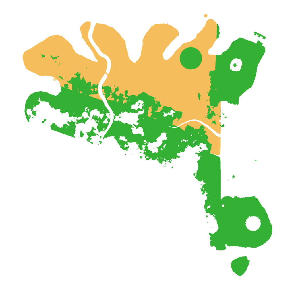 Biome Rust Map: Procedural Map, Size: 3500, Seed: 1670001201