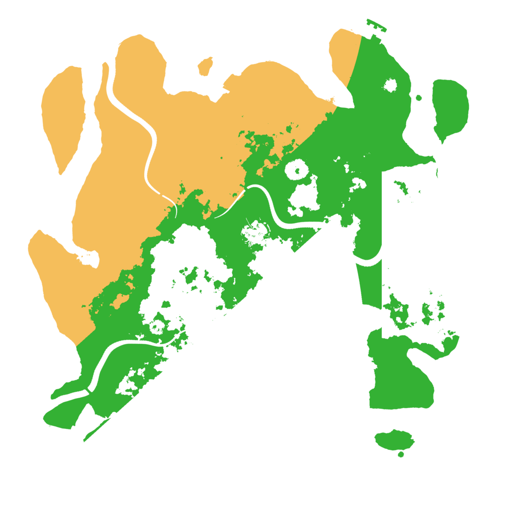 Biome Rust Map: Procedural Map, Size: 3500, Seed: 1821902479