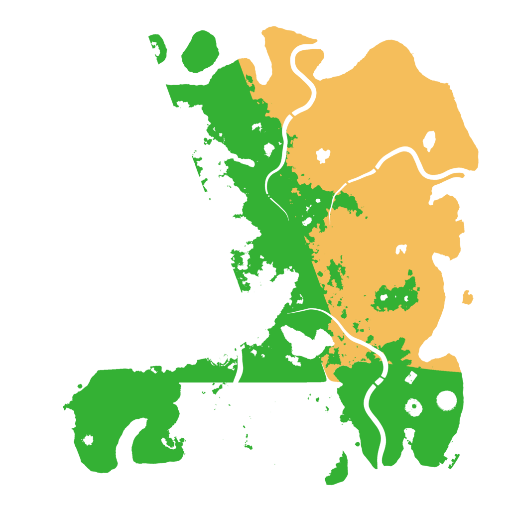 Biome Rust Map: Procedural Map, Size: 4500, Seed: 780876135