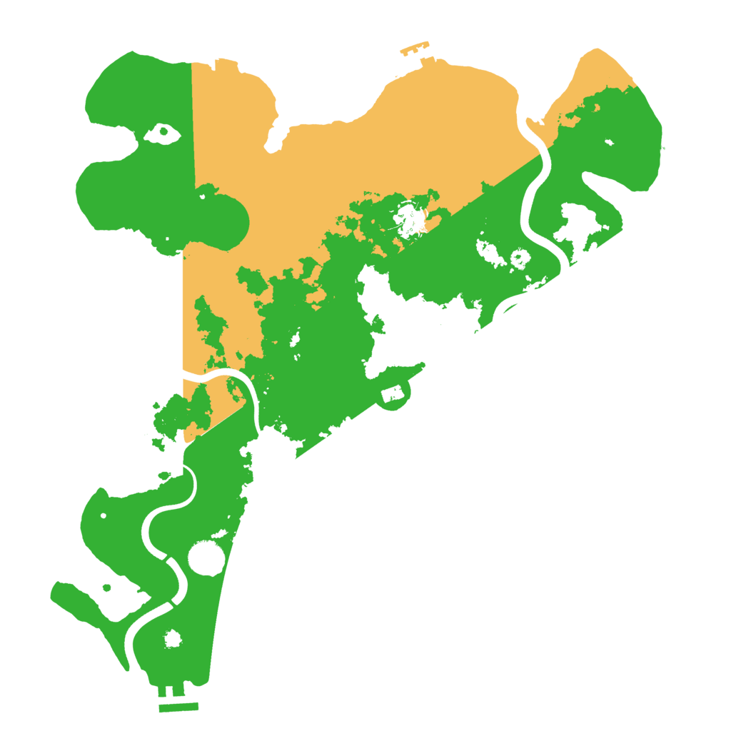 Biome Rust Map: Procedural Map, Size: 3750, Seed: 551332442