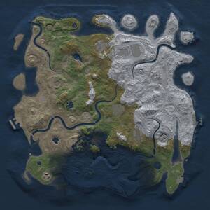 Thumbnail Rust Map: Procedural Map, Size: 4250, Seed: 1200404499, 16 Monuments
