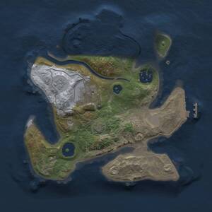 Thumbnail Rust Map: Procedural Map, Size: 2300, Seed: 609428280, 8 Monuments