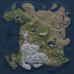 Thumbnail Rust Map: Procedural Map, Size: 4500, Seed: 1069243946, 16 Monuments