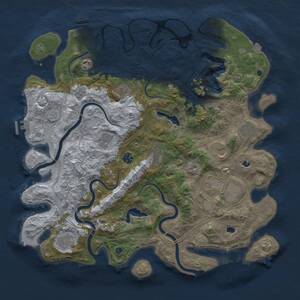 Thumbnail Rust Map: Procedural Map, Size: 4500, Seed: 471619788, 16 Monuments
