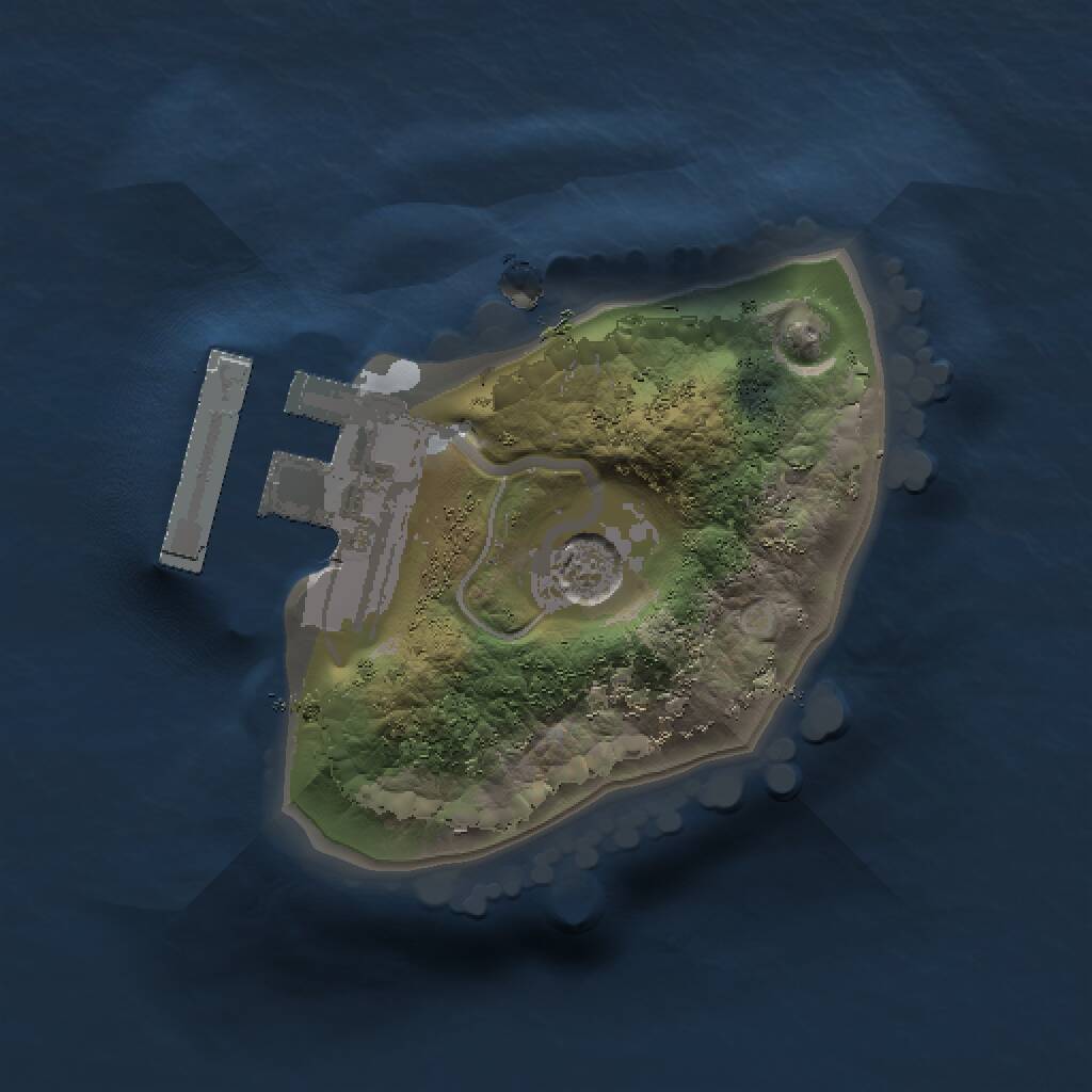 Rust Map: Procedural Map, Size: 1000, Seed: 118586958, 3 Monuments