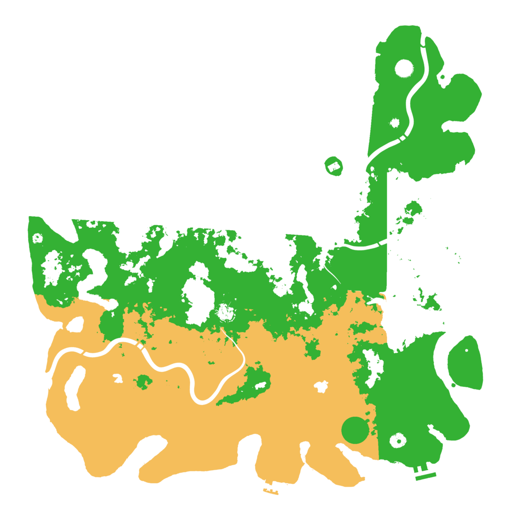 Biome Rust Map: Procedural Map, Size: 5000, Seed: 123452