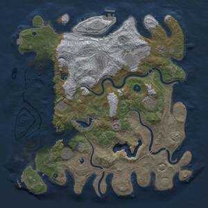 Thumbnail Rust Map: Procedural Map, Size: 4250, Seed: 968663126, 15 Monuments