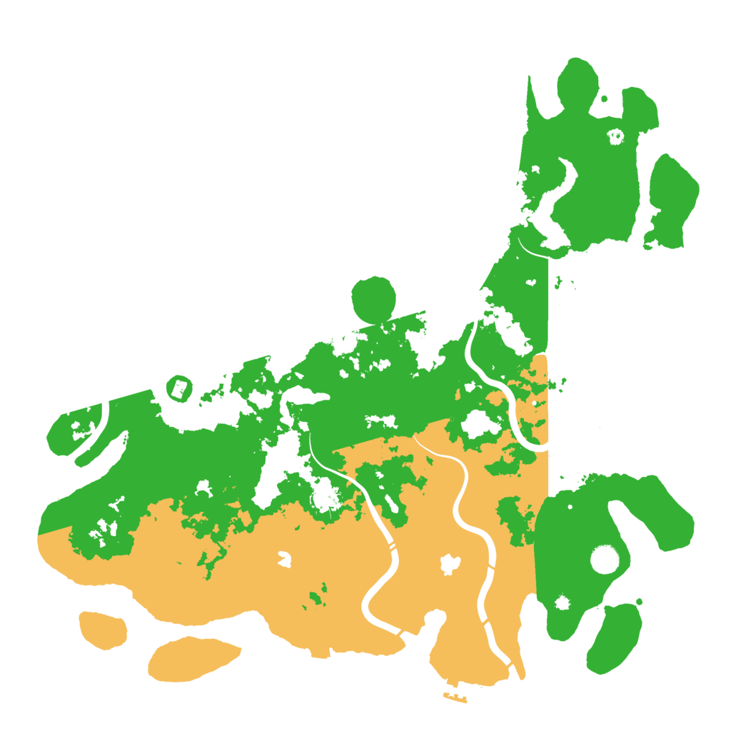 Biome Rust Map: Procedural Map, Size: 4500, Seed: 2008487722