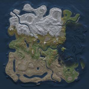 Thumbnail Rust Map: Procedural Map, Size: 4250, Seed: 675153028, 16 Monuments