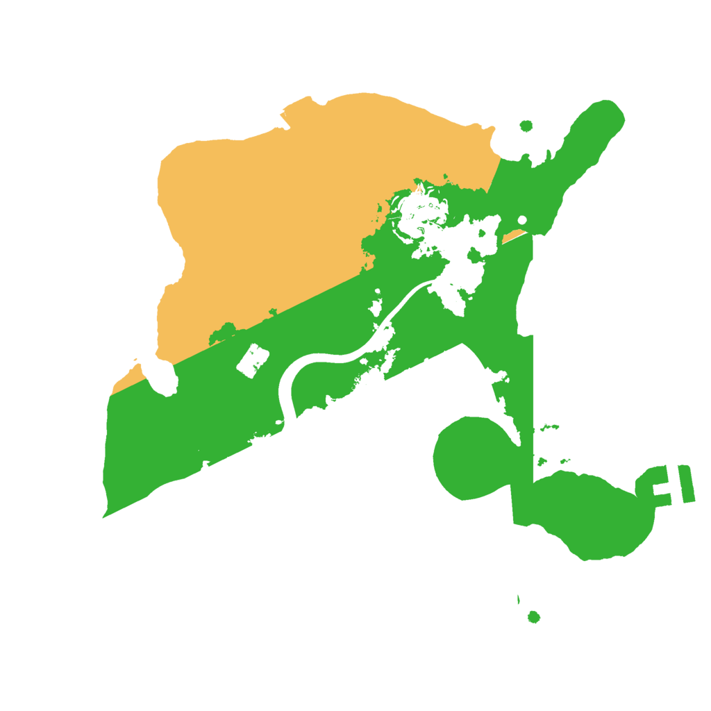 Biome Rust Map: Procedural Map, Size: 2350, Seed: 855281529