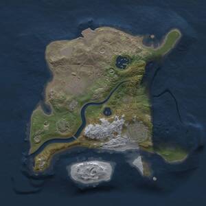 Thumbnail Rust Map: Procedural Map, Size: 2350, Seed: 855281529, 7 Monuments