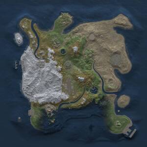 Thumbnail Rust Map: Procedural Map, Size: 3000, Seed: 511971927, 12 Monuments