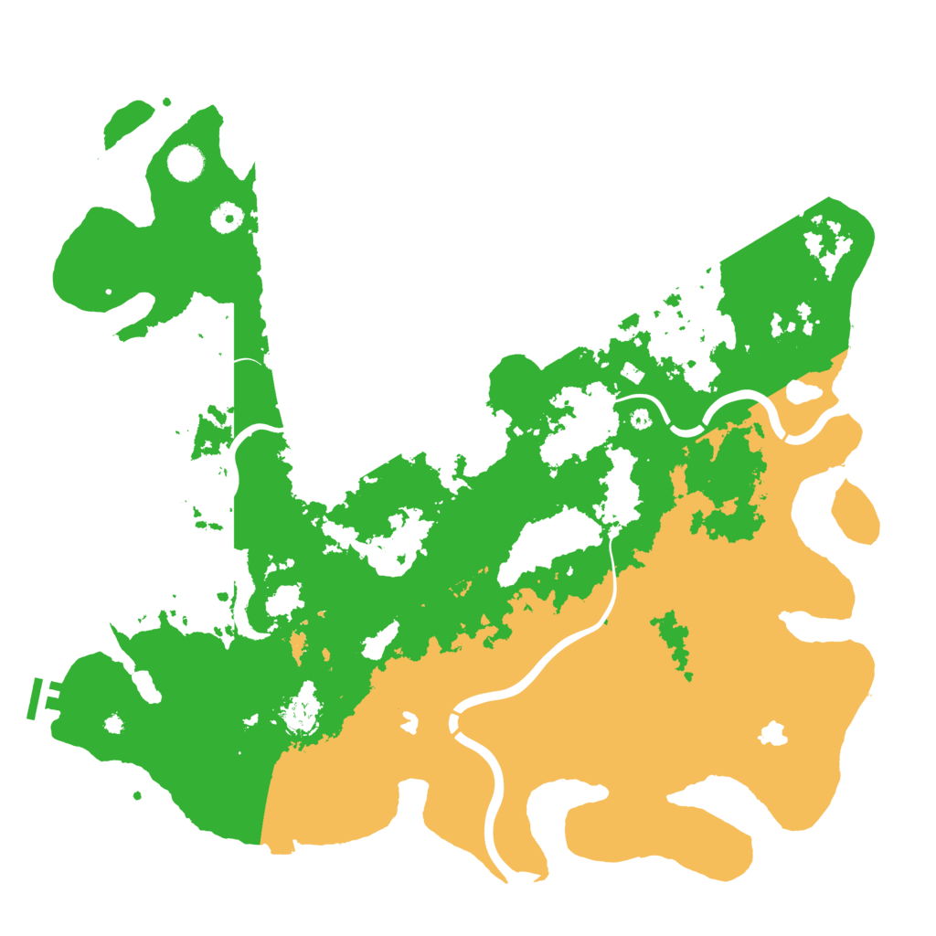 Biome Rust Map: Procedural Map, Size: 4500, Seed: 229571061