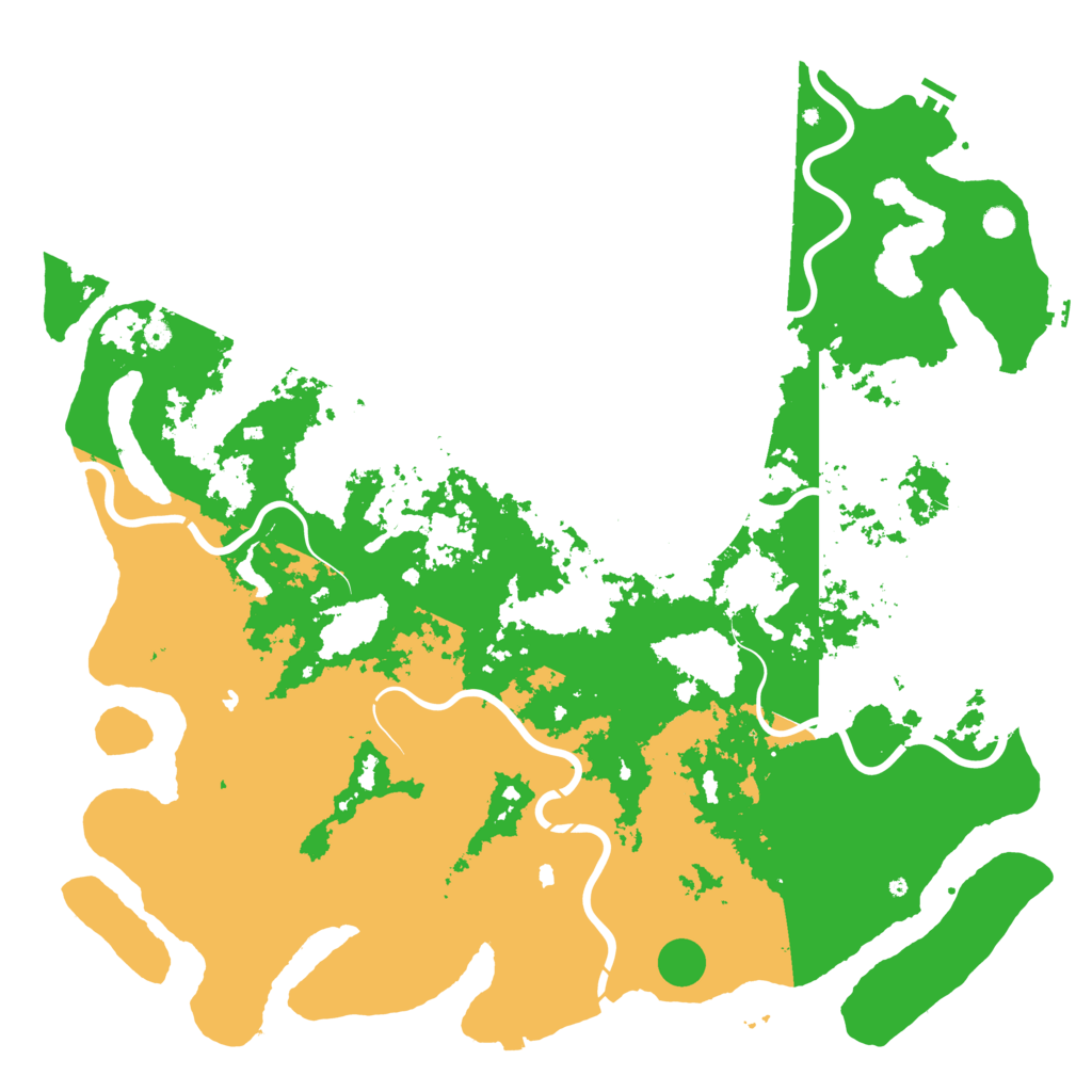 Biome Rust Map: Procedural Map, Size: 6000, Seed: 542029141