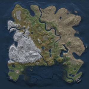 Thumbnail Rust Map: Procedural Map, Size: 4250, Seed: 649861369, 16 Monuments