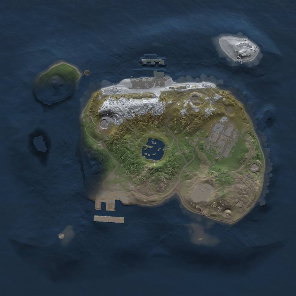 Rust Map: Procedural Map, Size: 2000, Seed: 788890544, 6 Monuments