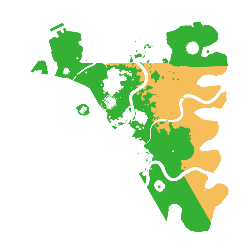 Biome Rust Map: Procedural Map, Size: 3500, Seed: 20251003