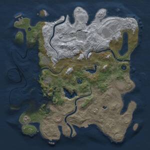 Thumbnail Rust Map: Procedural Map, Size: 4250, Seed: 1903190270, 16 Monuments