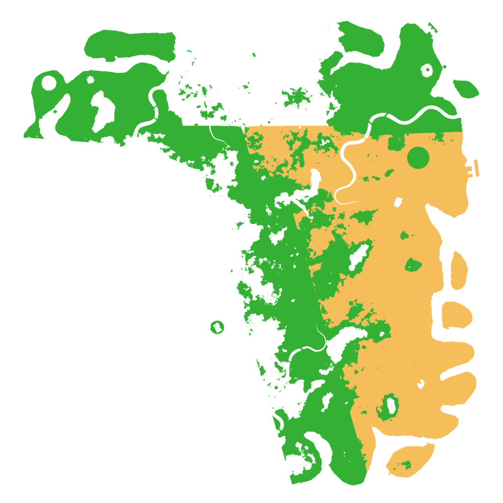 Biome Rust Map: Procedural Map, Size: 6000, Seed: 1012294409