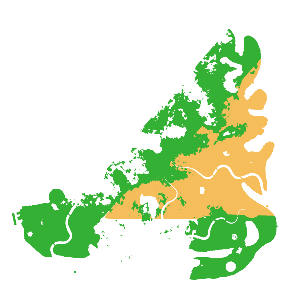 Biome Rust Map: Procedural Map, Size: 5000, Seed: 23957