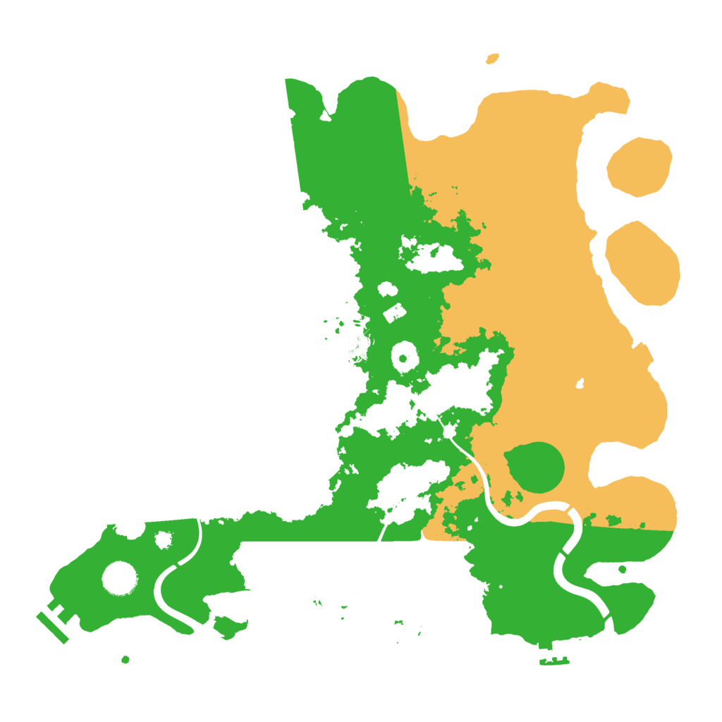 Biome Rust Map: Procedural Map, Size: 3700, Seed: 4343444