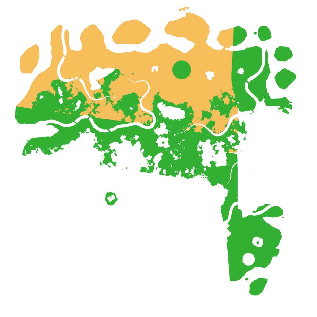 Biome Rust Map: Procedural Map, Size: 4500, Seed: 1850816899