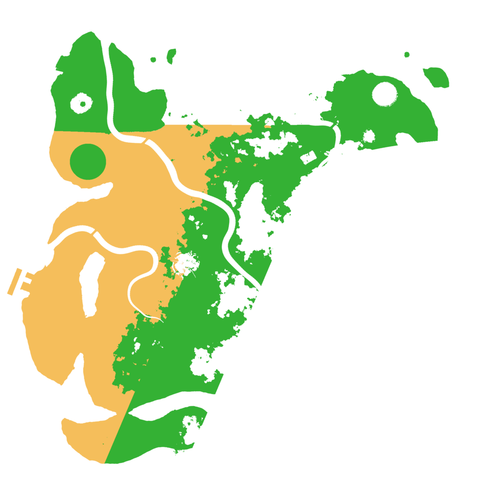 Biome Rust Map: Procedural Map, Size: 3650, Seed: 44809588