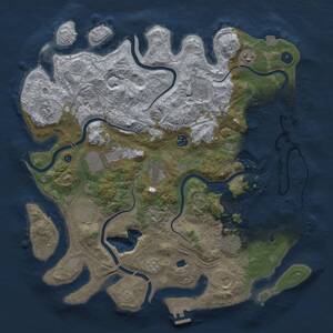 Thumbnail Rust Map: Procedural Map, Size: 4250, Seed: 328970254, 16 Monuments