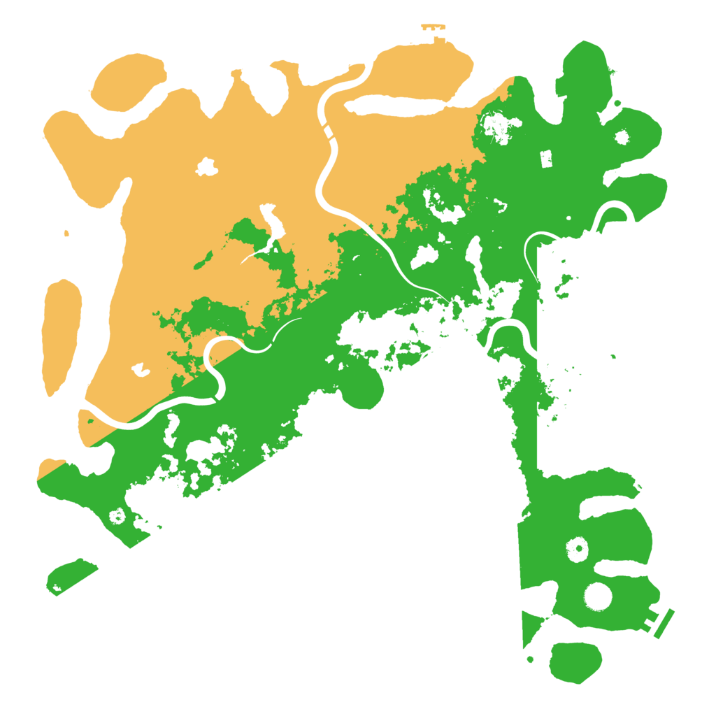 Biome Rust Map: Procedural Map, Size: 4500, Seed: 1511579614