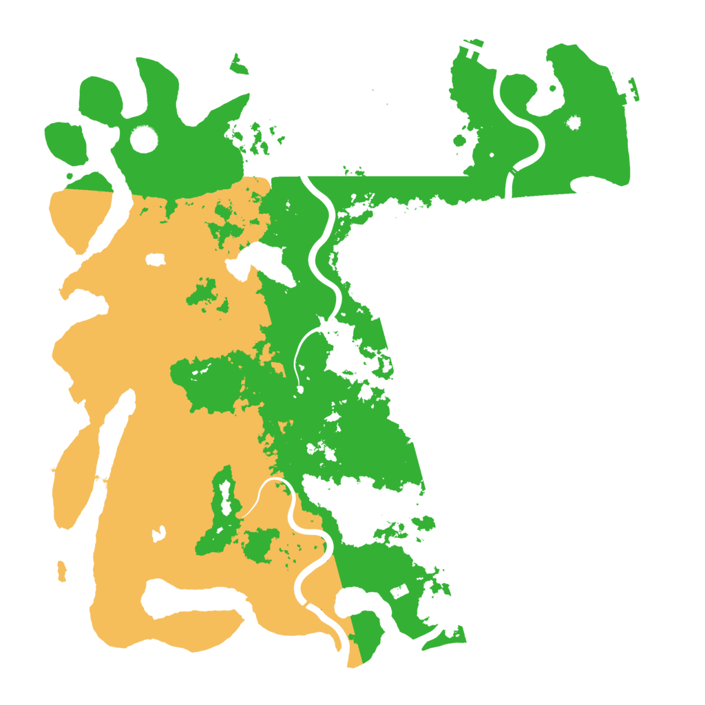 Biome Rust Map: Procedural Map, Size: 4500, Seed: 245