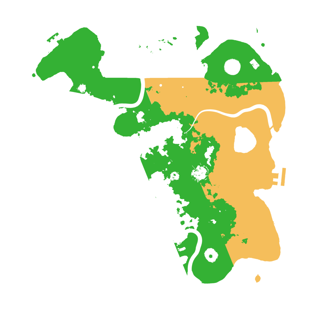 Biome Rust Map: Procedural Map, Size: 3500, Seed: 1370440028