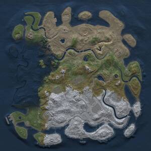 Thumbnail Rust Map: Procedural Map, Size: 4250, Seed: 1706851802, 17 Monuments