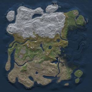 Thumbnail Rust Map: Procedural Map, Size: 4250, Seed: 1289664115, 16 Monuments