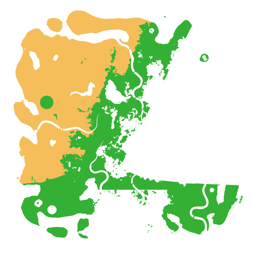 Biome Rust Map: Procedural Map, Size: 5000, Seed: 1331776405